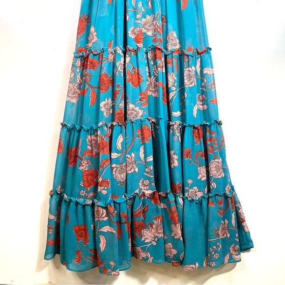 MISA Los Angeles Floral Sleeveless Maxi Dress Medium - Picture 10 of 13